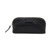 Trousse de toilette Gucci en cuir Guccissima noir