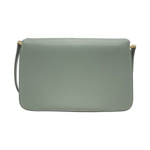 Saint Laurent Le Maillon bag in sage green leather - detail view