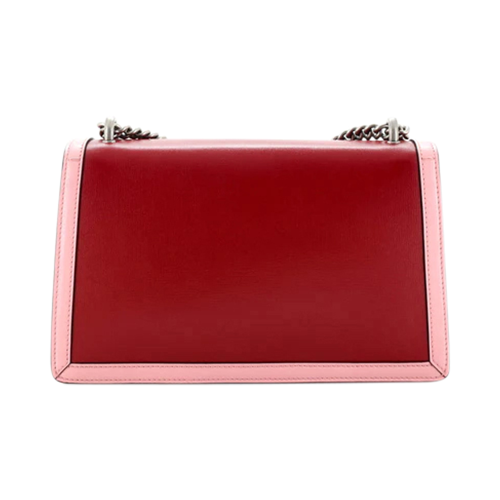 Sac Gucci Dionysus Petit en cuir bordeaux et rose - vue détaillée