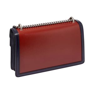 Gucci Dionysus bag small size in brown beige and blue leather - detail view