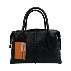 Tod's D-Bag mini bowling bag in black leather