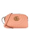 Gucci GG Marmont Camera bag peachy pink leather shoulder bag