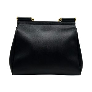 Alternative view of Dolce & Gabbana Sicily large black leather bag