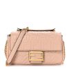 Fendi Baguette Chain midi bag in light pink leather