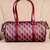 Gucci GG Shadow burgundy handbag with shoulder strap