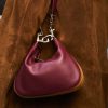 Borsa Gucci Attache small in pelle bordeaux