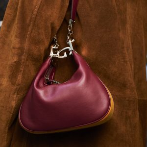 Borsa Gucci Attache small in pelle bordeaux