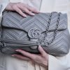 Sac Gucci Marmont Medium Gris