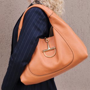Gucci Softbit maxi shoulder bag in orange leather