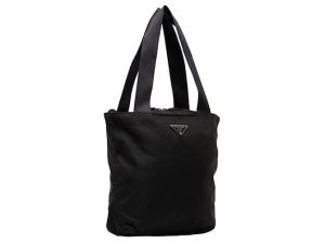 Black Prada Nylon Tote Bag - detail view